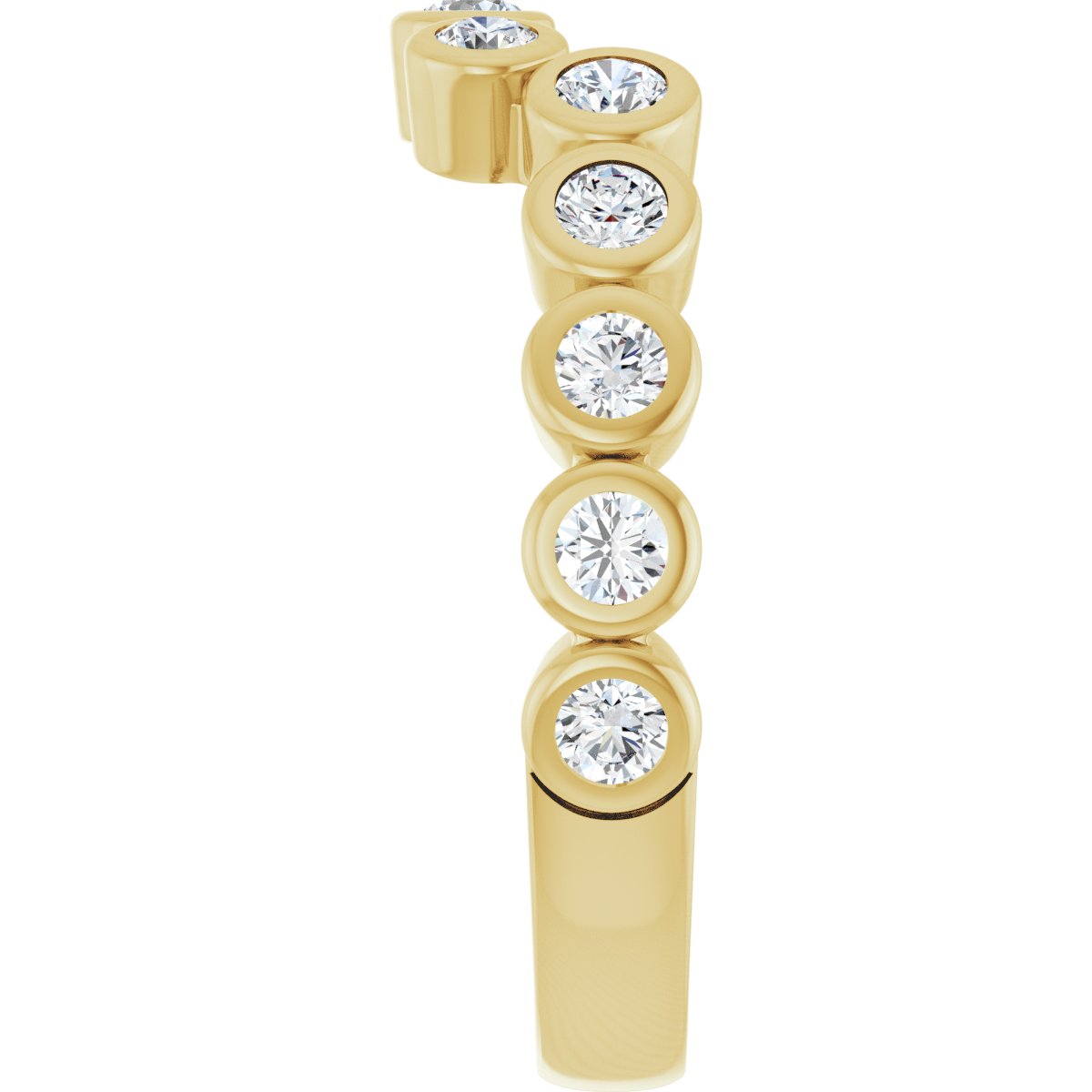 Bezel-Set Accented Engagement Ring or Band