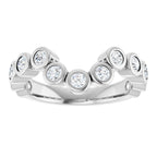 Bezel-Set Accented Engagement Ring or Band