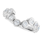 Bezel-Set Accented Engagement Ring or Band