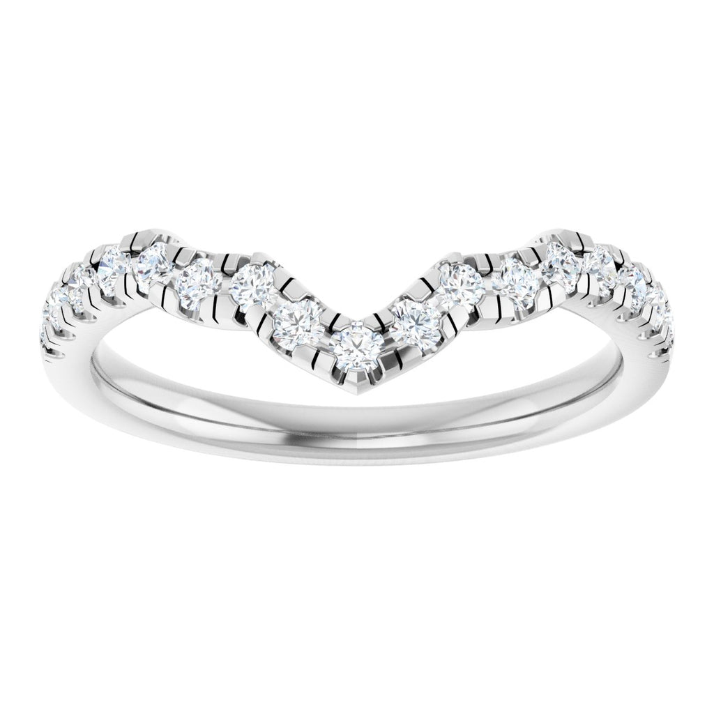 Double Claw-Prong Three-Stone Engagement Ring or Band