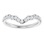 Double Claw-Prong Three-Stone Engagement Ring or Band