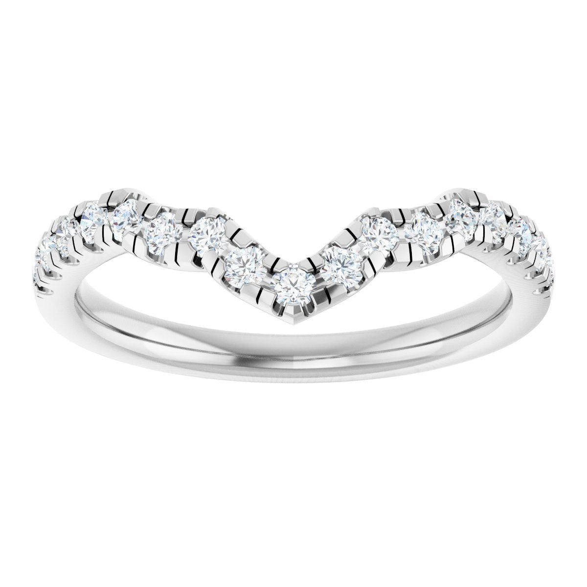 Double Claw-Prong Three-Stone Engagement Ring or Band