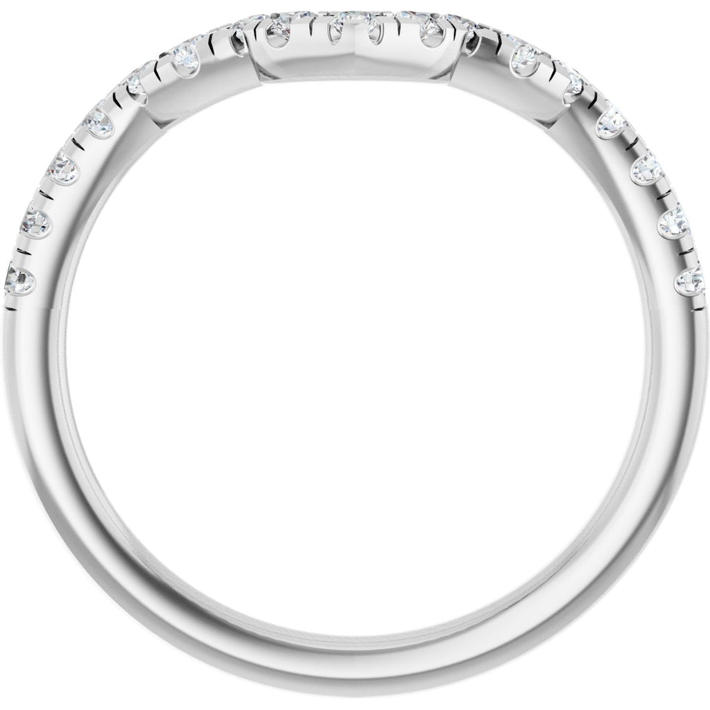 Double Claw-Prong Three-Stone Engagement Ring or Band