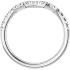 Double Claw-Prong Three-Stone Engagement Ring or Band
