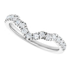 Double Claw-Prong Three-Stone Engagement Ring or Band