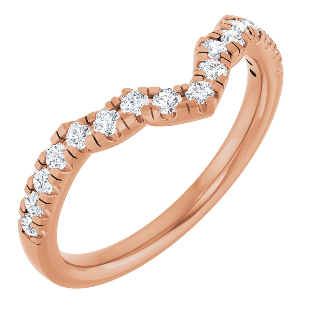 Double Claw-Prong Three-Stone Engagement Ring or Band