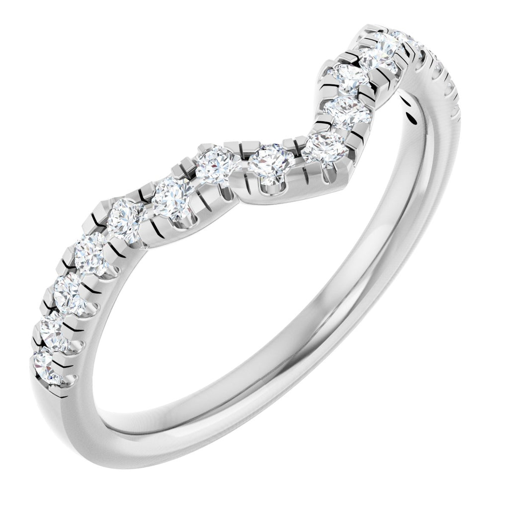 Double Claw-Prong Three-Stone Engagement Ring or Band