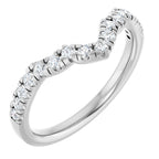 Double Claw-Prong Three-Stone Engagement Ring or Band