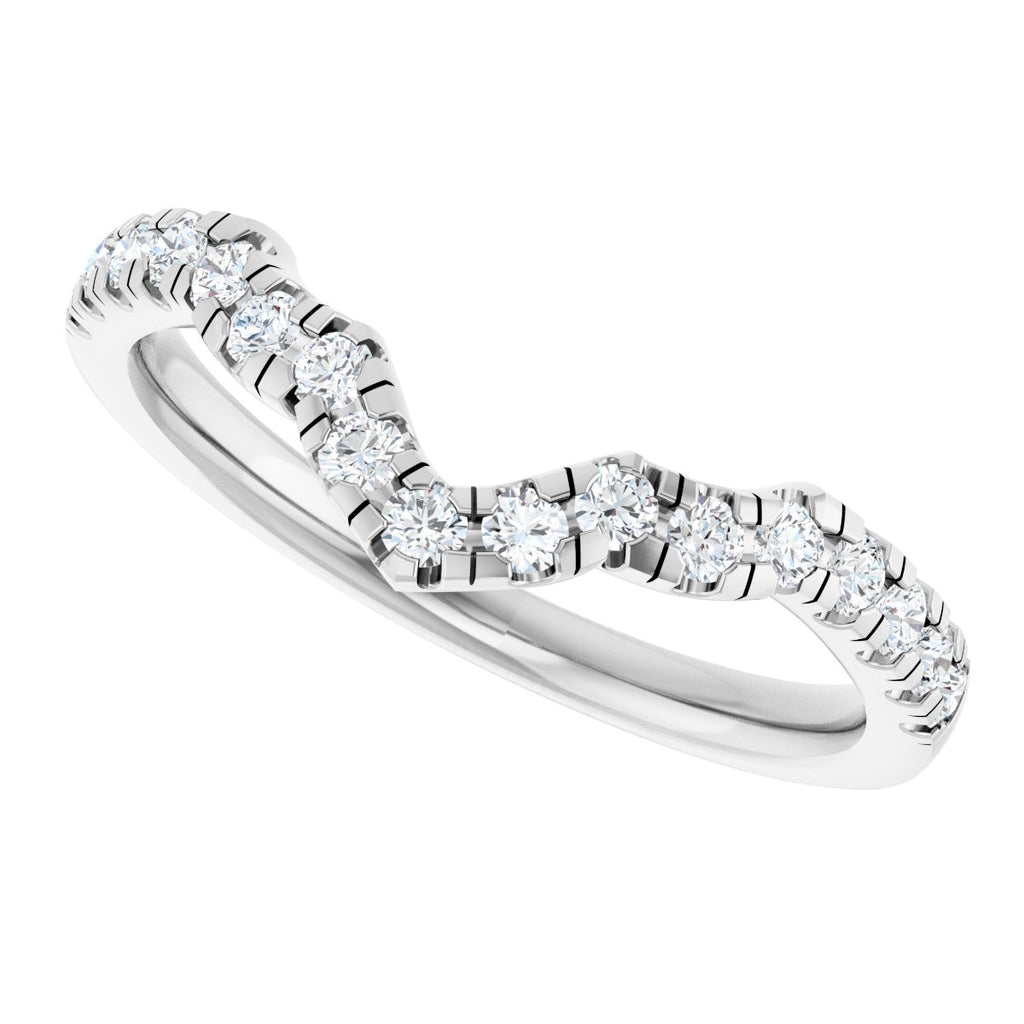 Double Claw-Prong Three-Stone Engagement Ring or Band