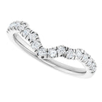 Double Claw-Prong Three-Stone Engagement Ring or Band