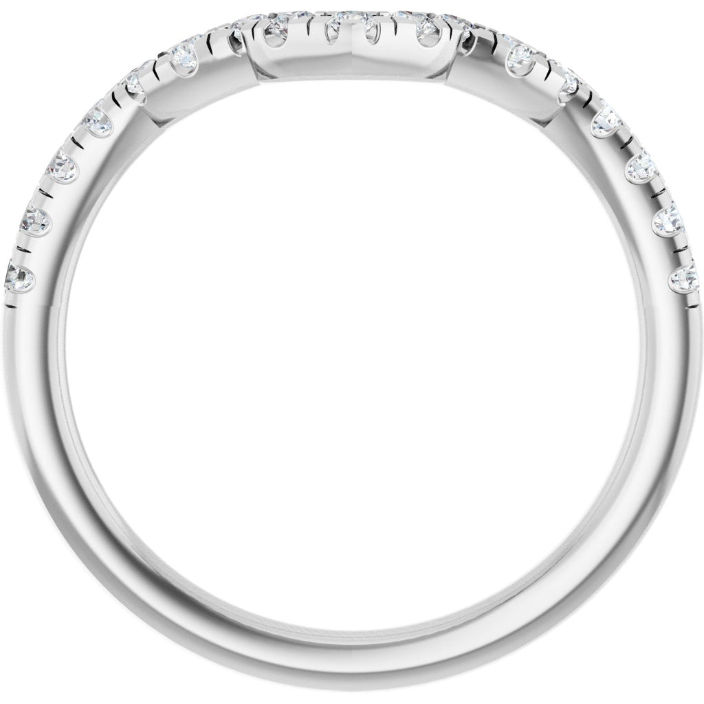 Double Claw-Prong Three-Stone Engagement Ring or Band