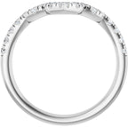 Double Claw-Prong Three-Stone Engagement Ring or Band