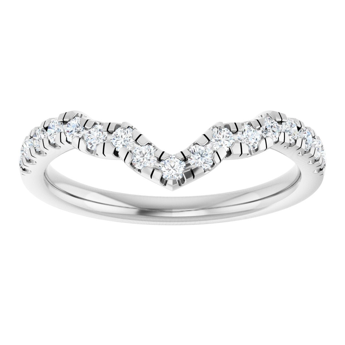 Double Claw-Prong Three-Stone Engagement Ring or Band