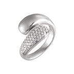 Pavé-Style Bypass Ring