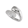 Pavé-Style Bypass Ring