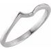 V-End Solitaire Engagement Ring or Band