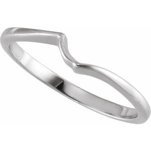 V-End Solitaire Engagement Ring or Band