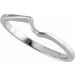 V-End Solitaire Engagement Ring or Band