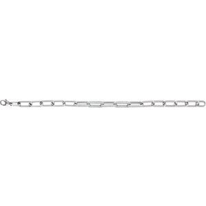 Accented Paperclip-Style Bracelet