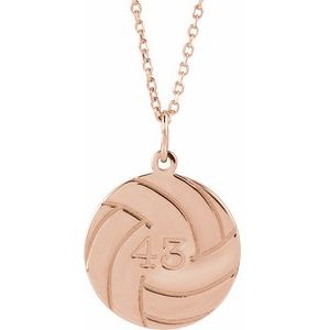 Engravable Sports Ball Necklace or Pendant
