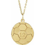 Engravable Sports Ball Necklace or Pendant