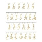 Accented Initial Necklace or Pendant