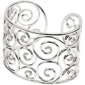 Filigree Scroll Cuff Bracelet