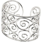 Filigree Scroll Cuff Bracelet