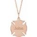 Engravable Fireman Necklace or Pendant