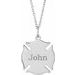 Engravable Fireman Necklace or Pendant