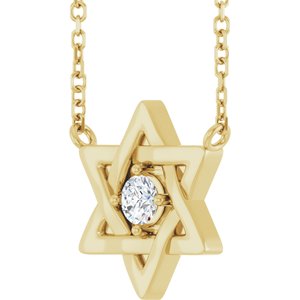 Star of David Necklace or Center
