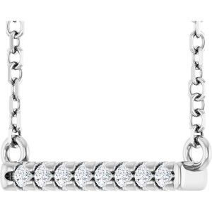 French-Set Bar Necklace or Center