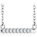 French-Set Bar Necklace or Center