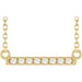 French-Set Bar Necklace or Center