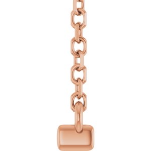 French-Set Bar Necklace or Center