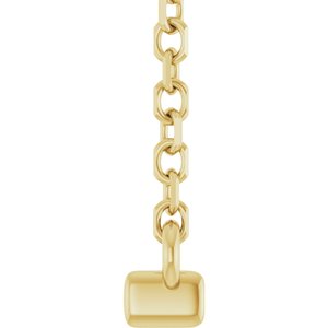 French-Set Bar Necklace or Center