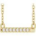 French-Set Bar Necklace or Center
