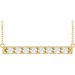 French-Set Bar Necklace or Center