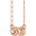 Two-Stone Infinity-Inspired Necklace or Center