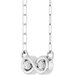 Two-Stone Infinity-Inspired Necklace or Center