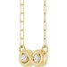 Two-Stone Infinity-Inspired Necklace or Center