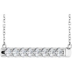 French-Set Bar Necklace or Center