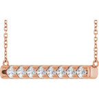 French-Set Bar Necklace or Center
