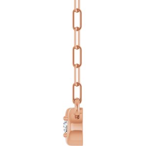 Two-Stone Infinity-Inspired Necklace or Center