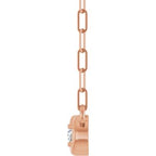 Two-Stone Infinity-Inspired Necklace or Center