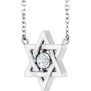 Star of David Necklace or Center