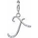 Accented Initial Charm/Pendant