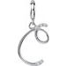 Accented Initial Charm/Pendant