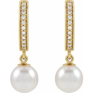 Accented Pearl Earrings