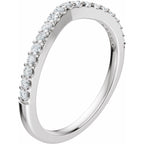 Accented Engagement Ring or Band